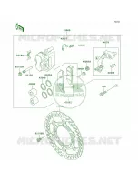 Front Brake per Kawasaki KDX200 2005