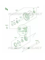 Front Hub per Kawasaki KDX200 2005