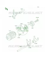 Gear Change DrumShift Forks per Kawasaki KDX200 2005
