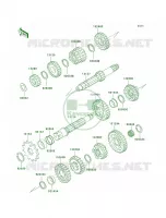 Transmission per Kawasaki KDX200 2005