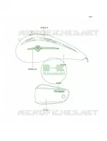 DecalsGreenB1 per Kawasaki Vulcan 1600 Mean Streak 2005