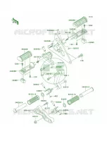 Footrests per Kawasaki Vulcan 1600 Mean Streak 2005