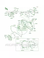 Right Engine Covers per Kawasaki Vulcan 1600 Mean Streak 2005
