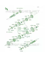 Transmission per Kawasaki Vulcan 1600 Mean Streak 2005