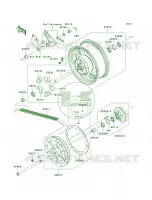 Rear WheelChain per Kawasaki Vulcan 2000 2005