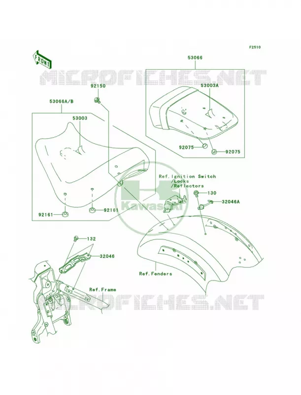 Seat Kawasaki MOTOS 2000 2005 Vulcan 2000  VN2000-A2