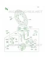 Front BrakeE1 E3 per Kawasaki Vulcan 800 Drifter 2005