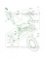 Rear BrakeE1 E3 per Kawasaki Vulcan 800 Drifter 2005