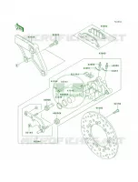 Rear BrakeE4E5 per Kawasaki Vulcan 800 Drifter 2005