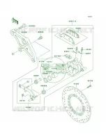 Rear BrakeR1 R3 per Kawasaki Vulcan 1500 Drifter 2004