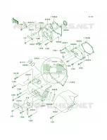 Left Engine Covers per Kawasaki Vulcan 800 2003