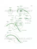 DecalsSilverEbonyE4E5 per Kawasaki Vulcan 800 Drifter 2003