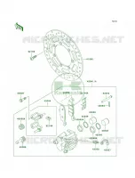 Front BrakeE1 E3 per Kawasaki Vulcan 800 Drifter 2003