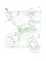 Rear BrakeE1 E3 per Kawasaki Vulcan 800 Drifter 2003