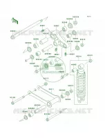 SuspensionShock Absorber per Kawasaki Vulcan 800 Drifter 2003