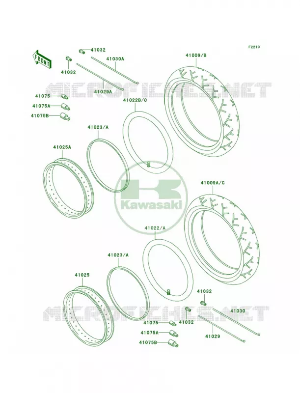 Tires Kawasaki MOTOS 800 2003 Vulcan 800 Drifter  VN800-E3