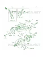 Crankshaft per Kawasaki Vulcan 1500 Drifter 2002