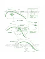 DecalsRedIvoryR1 per Kawasaki Vulcan 1500 Drifter 2002