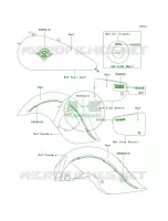 DecalsRedR3 per Kawasaki Vulcan 1500 Drifter 2002