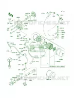 Oil PumpOil Filter per Kawasaki Vulcan 1500 Drifter 2002