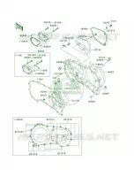 Right Engine Covers per Kawasaki Vulcan 1500 Drifter 2002