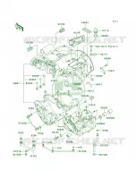 Crankcase per Kawasaki W650 2001