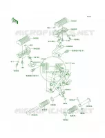 Footrests per Kawasaki W650 2001