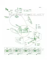 Fuel TankEJ650 A3A4 per Kawasaki W650 2001