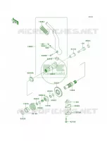 Kickstarter Mechanism per Kawasaki W650 2001