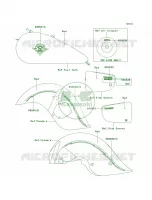 DecalsRedR3 per Kawasaki Vulcan 1500 Drifter 2001
