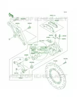 Rear BrakeR1 R3 per Kawasaki Vulcan 1500 Drifter 2001
