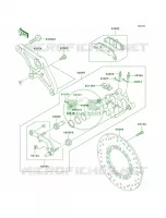 Rear BrakeR4R5 per Kawasaki Vulcan 1500 Drifter 2001
