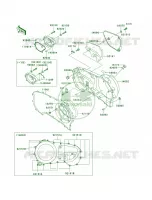 Right Engine Covers per Kawasaki Vulcan 1500 Drifter 2001