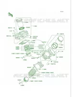 CylinderPistons per Kawasaki Vulcan 750 2000