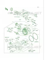 Drive ShaftFinal Gear per Kawasaki Vulcan 750 2000