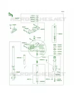 Front Fork per Kawasaki Vulcan 750 2000