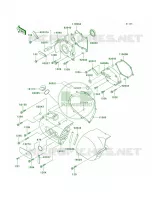 Left Engine Covers per Kawasaki Vulcan 800 2000