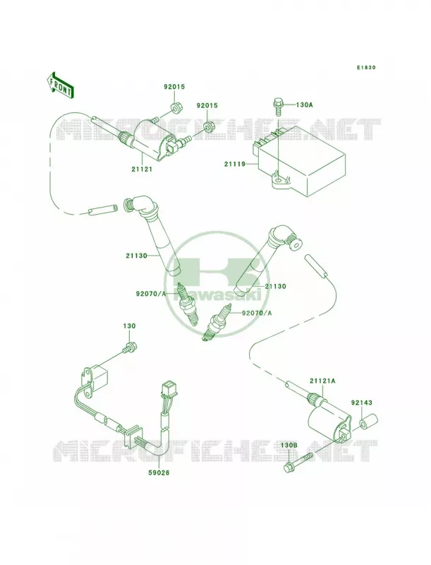 Ignition System Kawasaki MOTOS 800 2000 Vulcan 800  VN800-A6