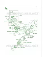 CylinderPistons per Kawasaki Vulcan 750 1999