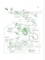 Drive ShaftFinal Gear per Kawasaki Vulcan 750 1999