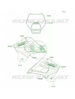 DecalsH11 per Kawasaki KDX200 2004