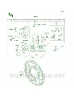 Front Brake per Kawasaki KDX200 2004
