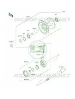 Front Hub per Kawasaki KDX200 2004