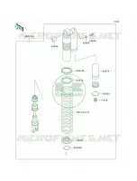 Shock Absorbers per Kawasaki KDX200 2004