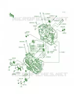 Crankcase per Kawasaki Vulcan 800 1998