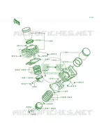 CylinderPistons per Kawasaki Vulcan 800 1998