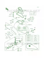 Fuel TankVN800 A1A2 per Kawasaki Vulcan 800 1998