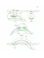 DecalsBlackSilverVN800 B5 per Kawasaki Vulcan 800 Classic 1997