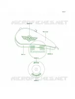 DecalsBoulogeWhiteVN800 B3 per Kawasaki Vulcan 800 Classic 1997