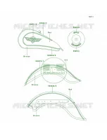 DecalsBronzeRedVN800 B4 per Kawasaki Vulcan 800 Classic 1997